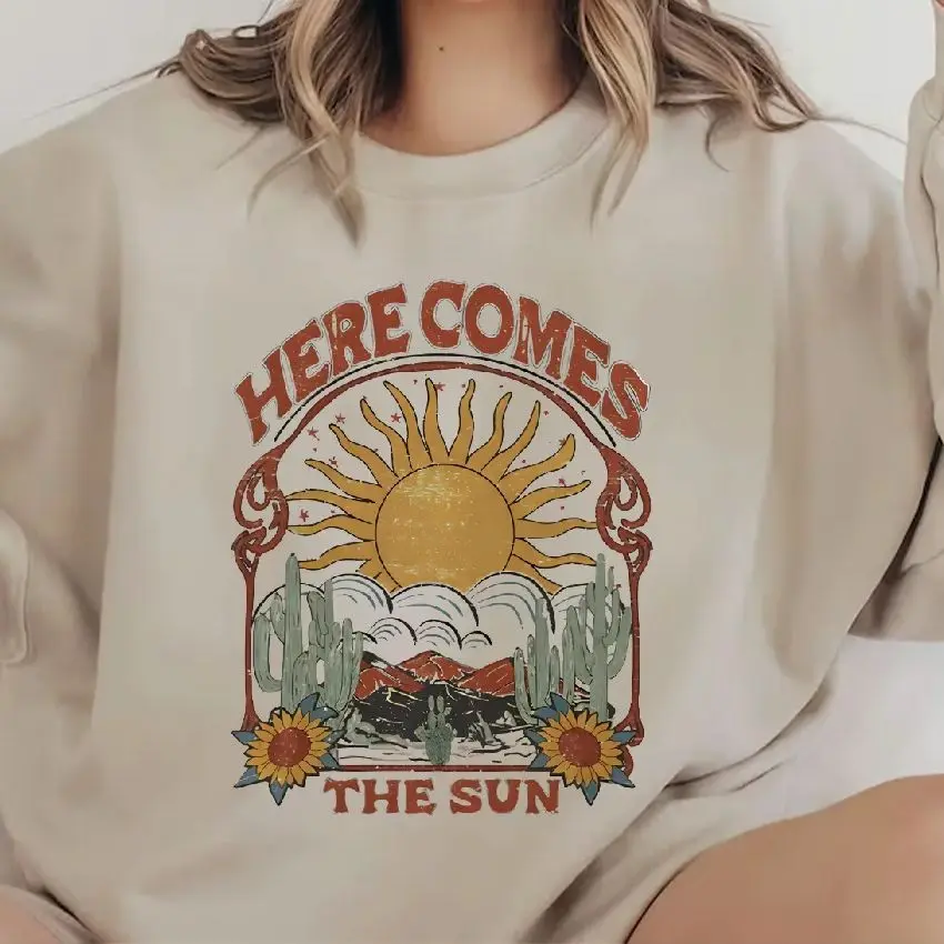 Retro Vintage Sweatshirt Graphic Hoodies Y2K Tops Casual Daily Wear Unisex Versatile Stylish Pullover Here Comes The Sun
Retro Vintage Sweatshirt Graphic Hoodies Y2K Tops Casual Daily Wear Unisex Versatile Stylish Pullover Here Comes The Sun