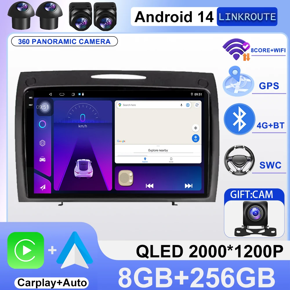 Android 14 Carplay Auto 2K Screen Car Radio Multimedia Player For Mercedes-Benz SLK-Class SLK Class R171 2004 - 2011 Autoradio
Android 14 Carplay Auto 2K Screen Car Radio Multimedia Player For Mercedes-Benz SLK-Class SLK Class R171 2004 - 2011 Autoradio