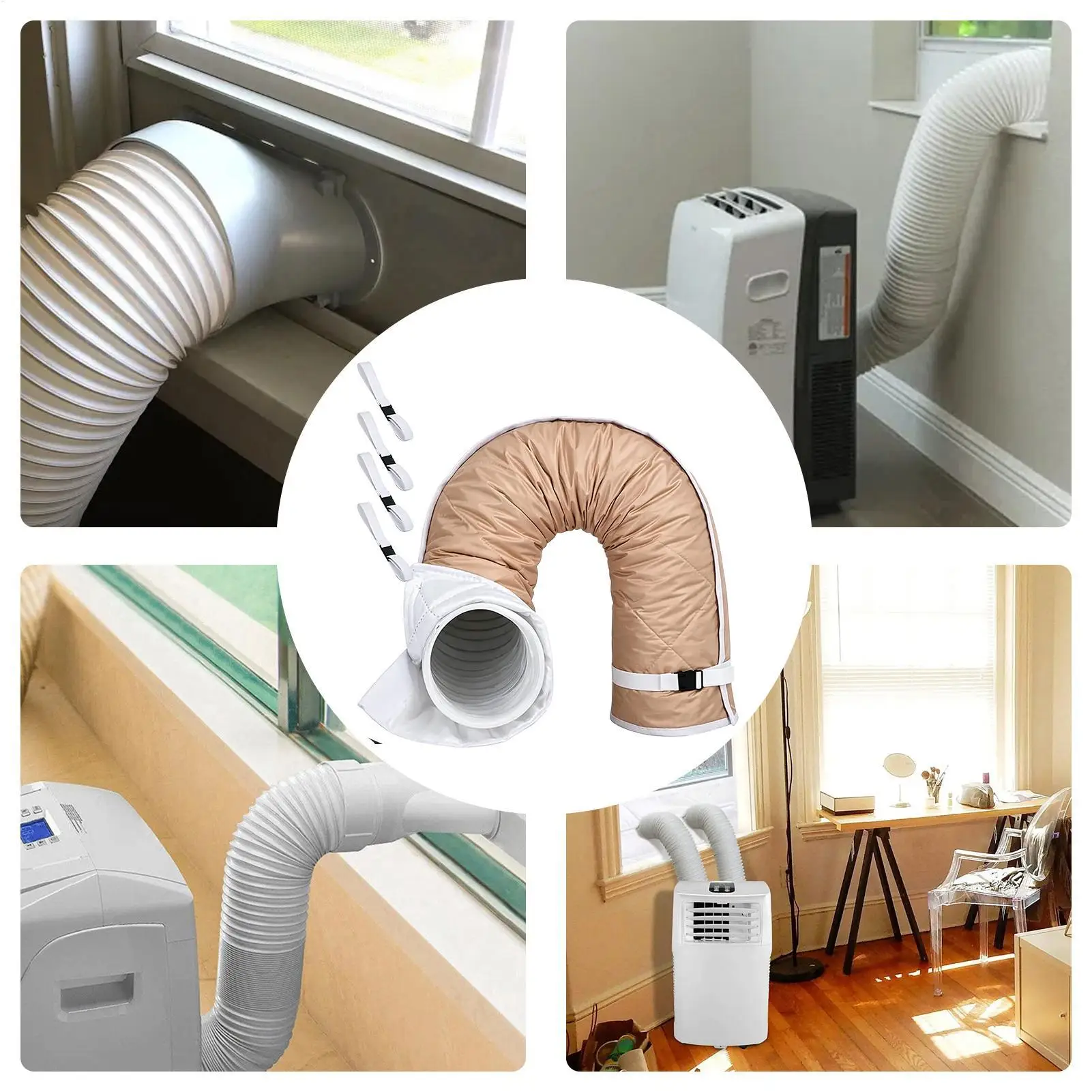 Portable AC Hose Cover Adjustable Heat Insulated Protector Air Conditioner Insulation For 5 & 5.9-inch Diameter Window Outdoor
Portable AC Hose Cover Adjustable Heat Insulated Protector Air Conditioner Insulation For 5 & 5.9-inch Diameter Window Outdoor