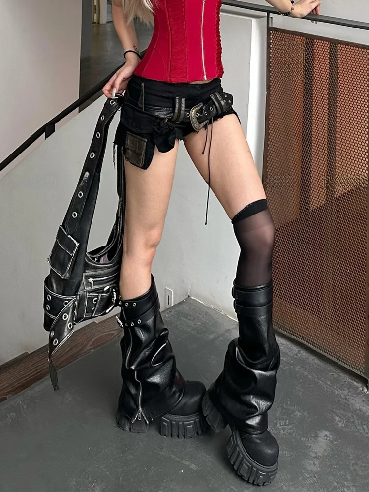 American High Street Design Tassel Bell Bottom Workwear Pants Women Y2K Millennium Style Belt Buckle Super Short Hot Shorts
American High Street Design Tassel Bell Bottom Workwear Pants Women Y2K Millennium Style Belt Buckle Super Short Hot Shorts