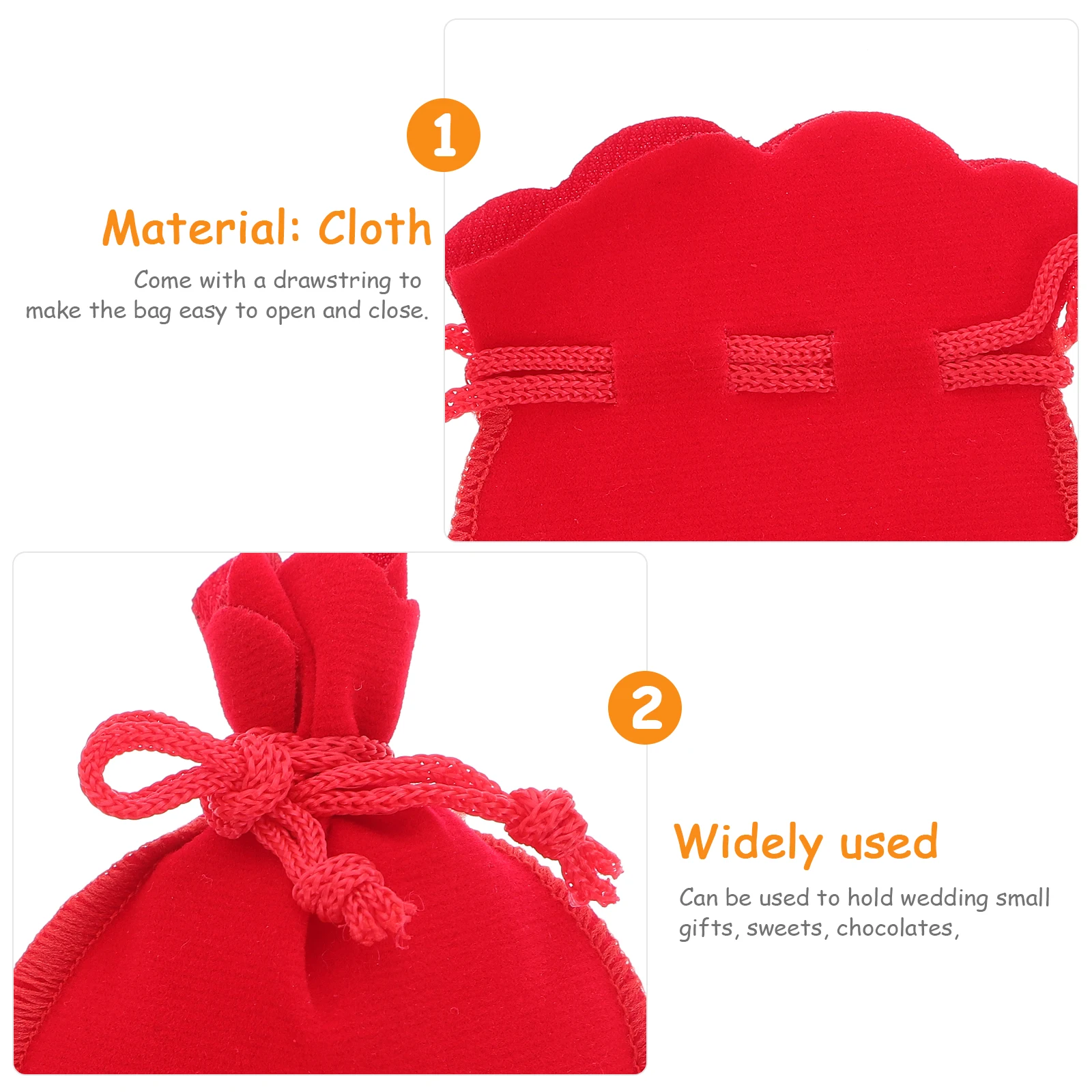12pcs 7X9Cm Jewellery Pouches Pouches Jewelry Storage Bags For Wedding Favor Candy Drawstring Gift Bags Party Red 
12pcs 7X9Cm Jewellery Pouches Pouches Jewelry Storage Bags For Wedding Favor Candy Drawstring Gift Bags Party Red