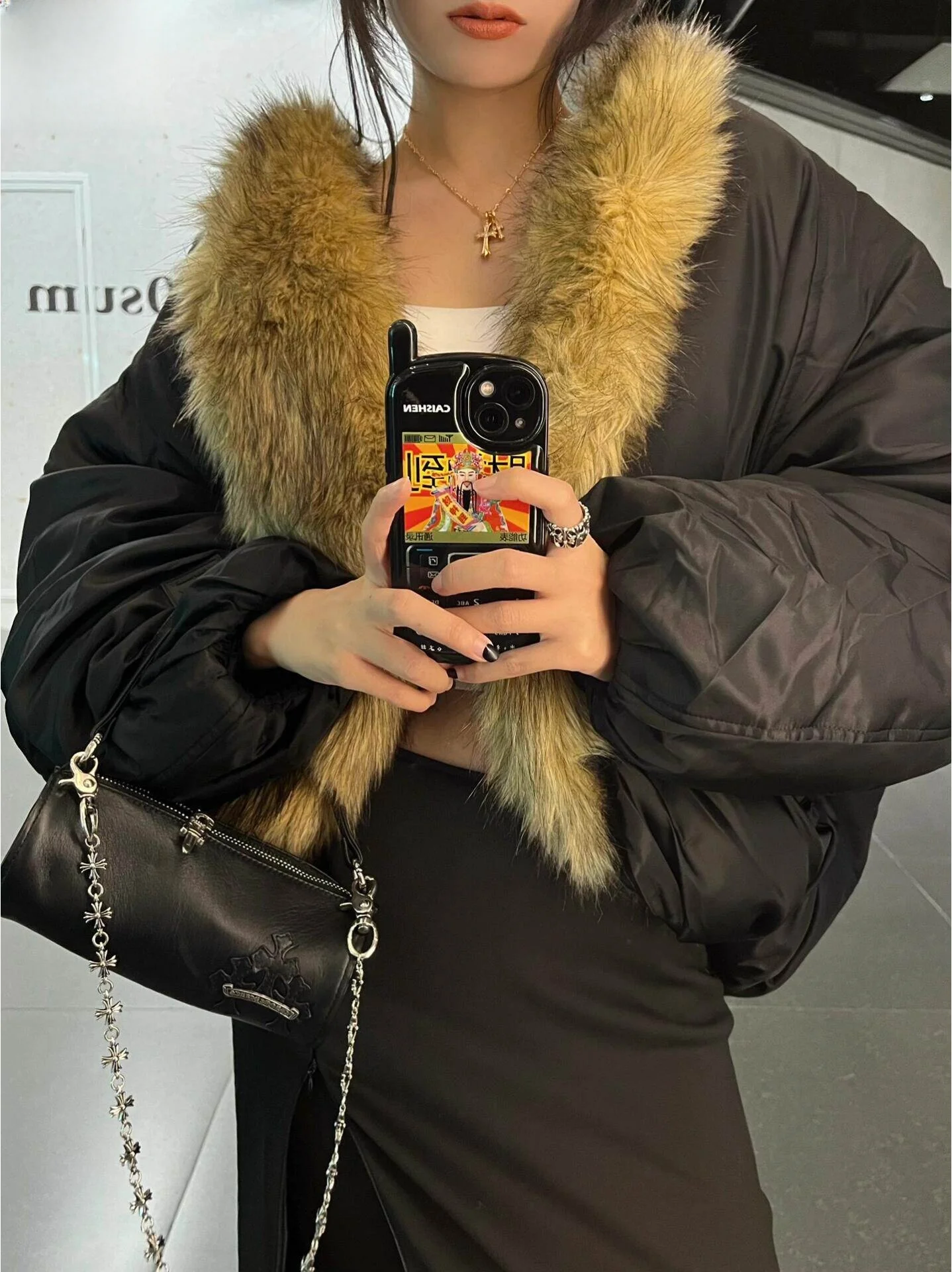 Young Double-Sided Wearable Eco-Friendly Fur Collar Jaet Women's Faion Outerwear Warm Polyester Fiber round Hem Loose Fit
Young Double-Sided Wearable Eco-Friendly Fur Collar Jaet Women's Faion Outerwear Warm Polyester Fiber round Hem Loose Fit