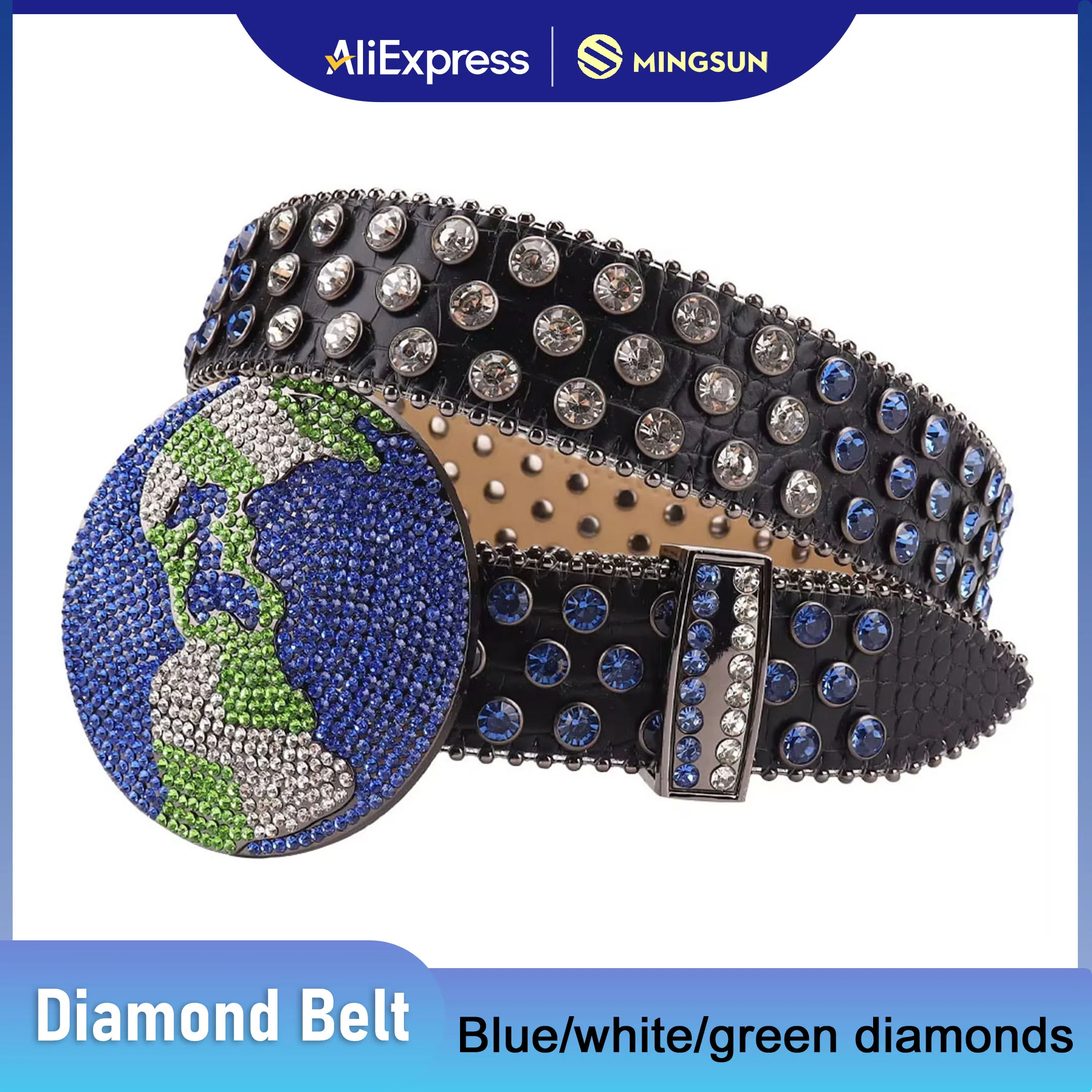 Luxury Leather Belts Western Rhinestone Belt Alloy Round Buckle Fashion Diamond Studded Belt for Jeans Decorative Ceinture Homme
Luxury Leather Belts Western Rhinestone Belt Alloy Round Buckle Fashion Diamond Studded Belt for Jeans Decorative Ceinture Homme