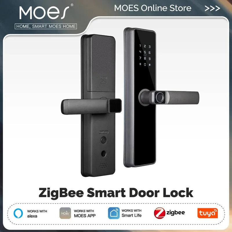 MOES Tuya ZigBee умный дверной замок, внутренний пароль, отпечаток пальца, удаленная разблокировка, ключ-карта, тампер, сигнализация, питание от батареи, работа с Alexa
MOES Tuya ZigBee умный дверной замок, внутренний пароль, отпечаток пальца, удаленная разблокировка, ключ-карта, тампер, сигнализация, питание от батареи, работа с Alexa