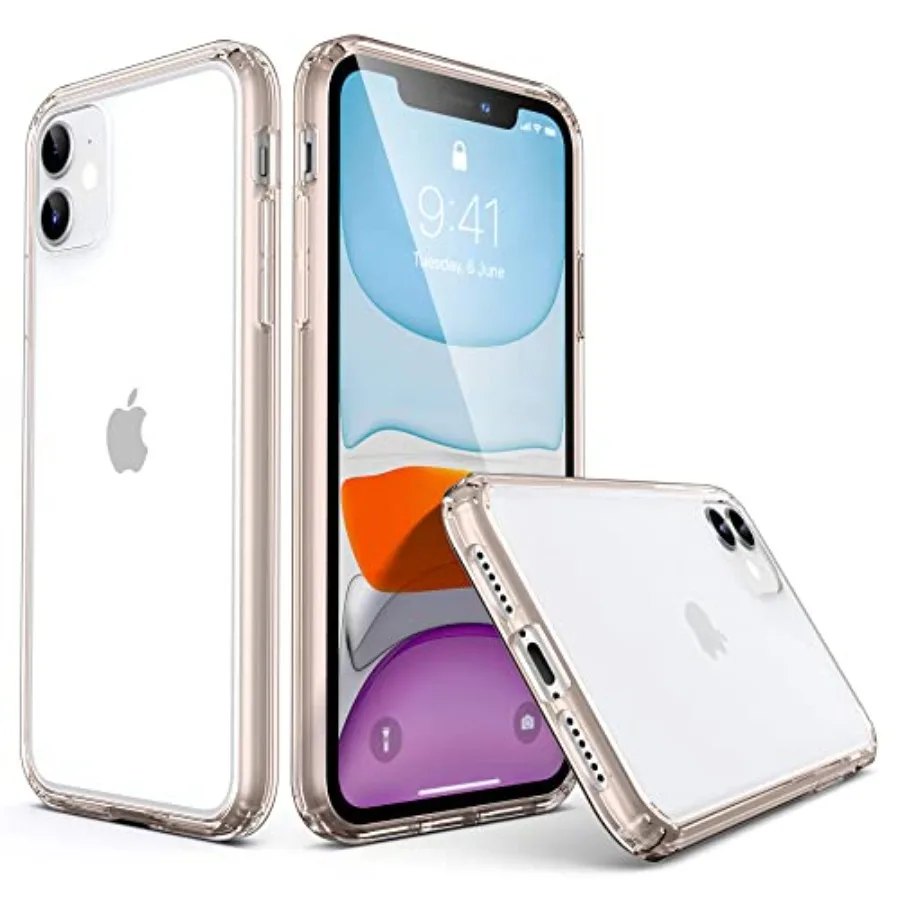 Compatible with iPhone 11 Case Clear with Color Border, Hybrid Protective Phone Case Slim Transparent Anti-Scratch Shockproof T
Compatible with iPhone 11 Case Clear with Color Border, Hybrid Protective Phone Case Slim Transparent Anti-Scratch Shockproof T