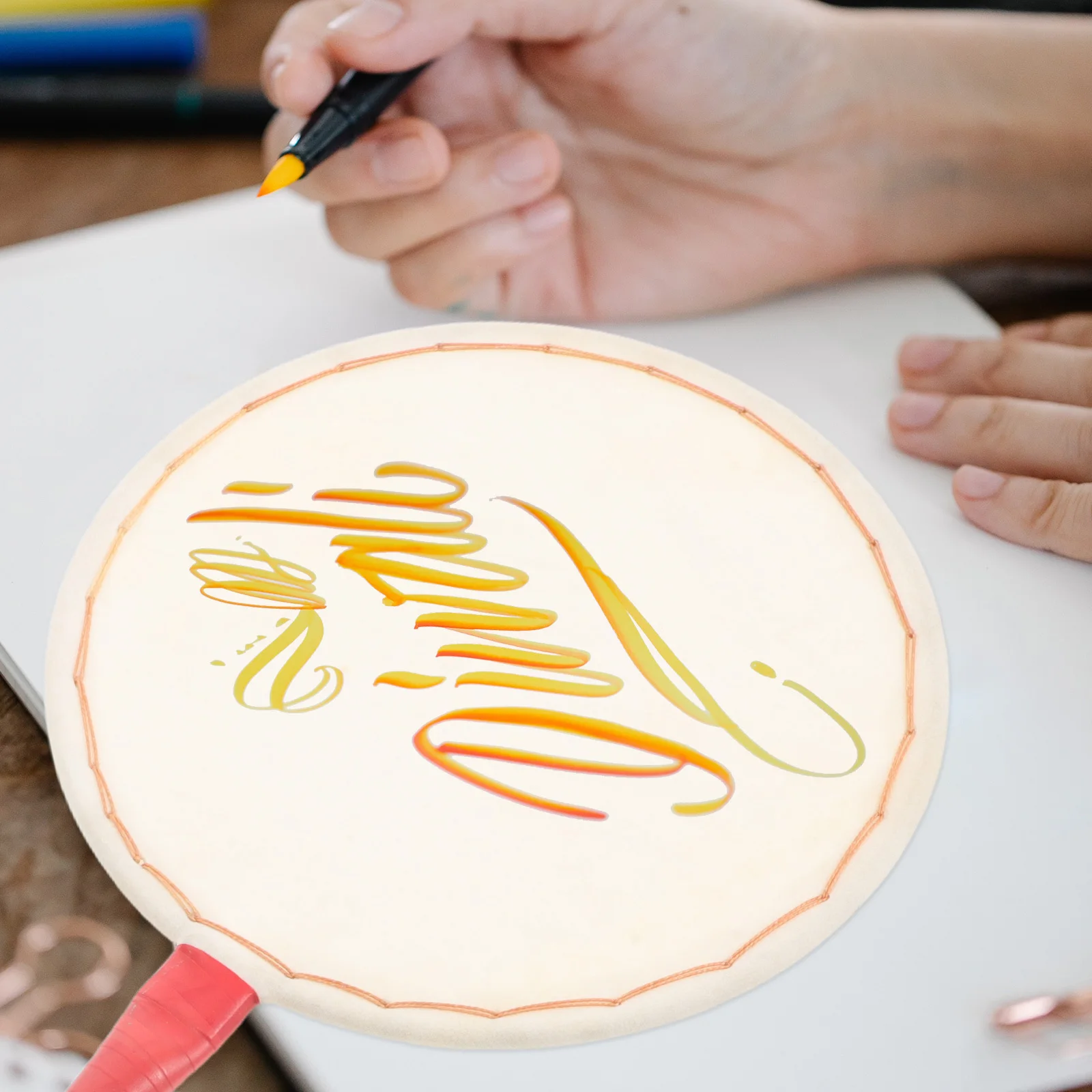 Hand Drum White Surface 20cm DIY Painting Traditional Chinese Dance Props Folk Performance Handmade Quality Sound Classic Style
Hand Drum White Surface 20cm DIY Painting Traditional Chinese Dance Props Folk Performance Handmade Quality Sound Classic Style