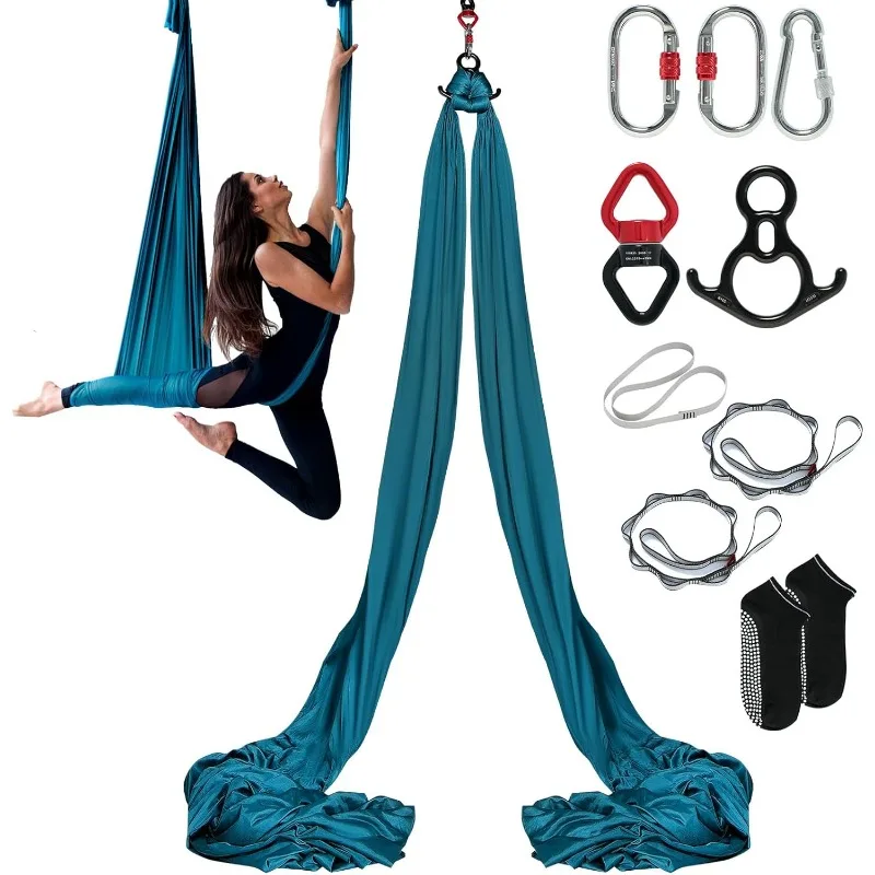 VEVOR Aerial Yoga Hammock & Swing, 4.4 Yards, Yoga Starter Kit with 100gsm Nylon Fabric, Full Rigging Hardware
VEVOR Aerial Yoga Hammock & Swing, 4.4 Yards, Yoga Starter Kit with 100gsm Nylon Fabric, Full Rigging Hardware