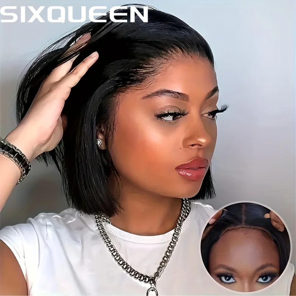 250 Density Straight Human Hair Wig 4X4 Hd Lace Closure Wig For Women Glueless Short Bob Lace Front Wigs Pre Cut Brazilian Hair
250 Density Straight Human Hair Wig 4X4 Hd Lace Closure Wig For Women Glueless Short Bob Lace Front Wigs Pre Cut Brazilian Hair