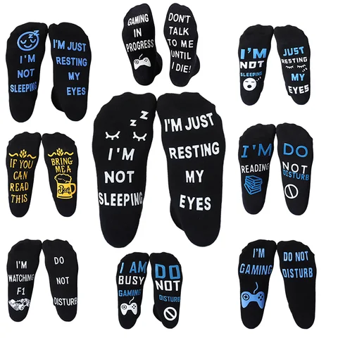 Calzini divertenti da uomo, regali di compleanno per uomo, calze autoreggenti, regali di Natale per uomo, amico, papà, marito, nonno