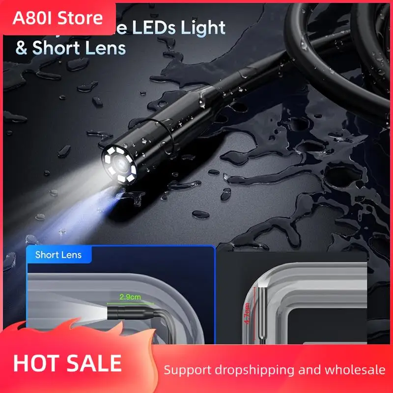 A80I Endoscope Camera, Handheld Borescope 4.3Inchhd 1080P With 8 Adjust LED Lights, Inspection Camera With 16.4Ft Cable Durable
A80I Endoscope Camera, Handheld Borescope 4.3Inchhd 1080P With 8 Adjust LED Lights, Inspection Camera With 16.4Ft Cable Durable