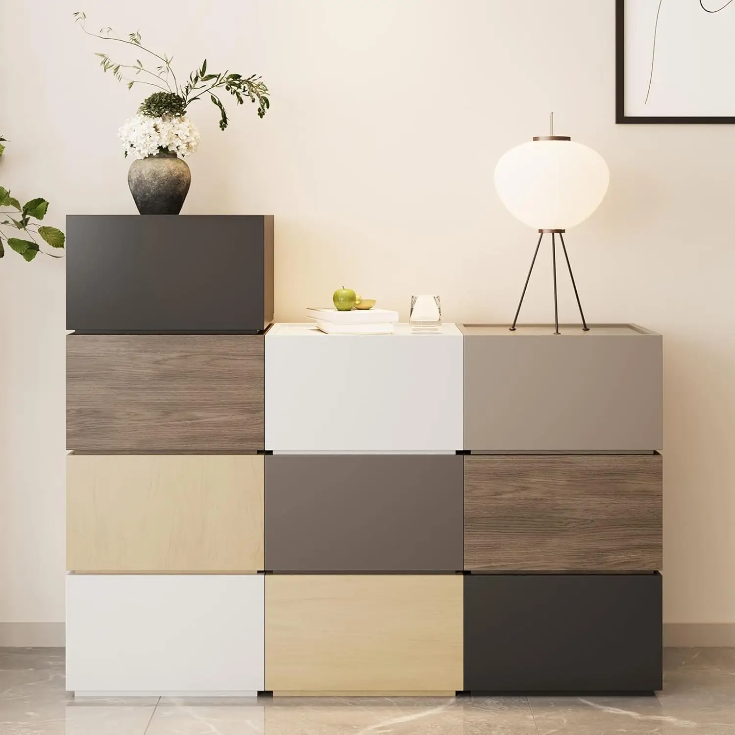 Modern Nightstand Stackable Storage Drawers, Modular Bedroom Furniture Set - Storage Cabinet, Bedside Table, Sofa End Table For
Modern Nightstand Stackable Storage Drawers, Modular Bedroom Furniture Set - Storage Cabinet, Bedside Table, Sofa End Table For