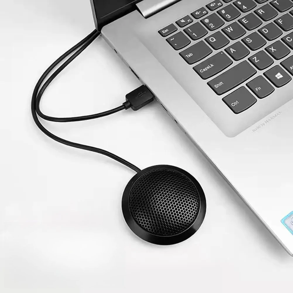 Conference Microphone Plug and Play 360 ° Omnidirectional Condenser Microphone Desktop Computer Microphone
Conference Microphone Plug and Play 360 ° Omnidirectional Condenser Microphone Desktop Computer Microphone