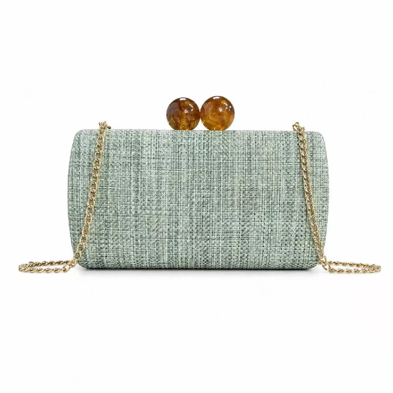 Straw Woven Clutch Evening Bag For Women, Hard Shell Chain Shoulder Crossbody Purse, Square Box Handbag For Beach Wedding Summer
Straw Woven Clutch Evening Bag For Women, Hard Shell Chain Shoulder Crossbody Purse, Square Box Handbag For Beach Wedding Summer
