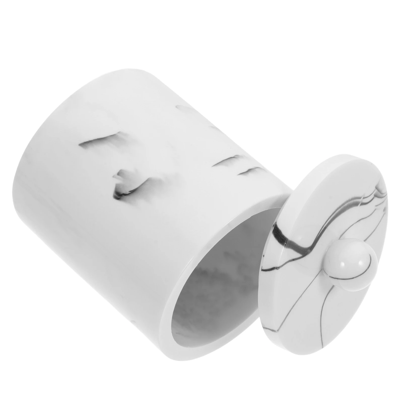 Marble Pattern Cotton Swabs Holder Resin Storage Box For Toothpicks Makeup Accessories Dust-Proof Lid Apothecary Jars 
Marble Pattern Cotton Swabs Holder Resin Storage Box For Toothpicks Makeup Accessories Dust-Proof Lid Apothecary Jars