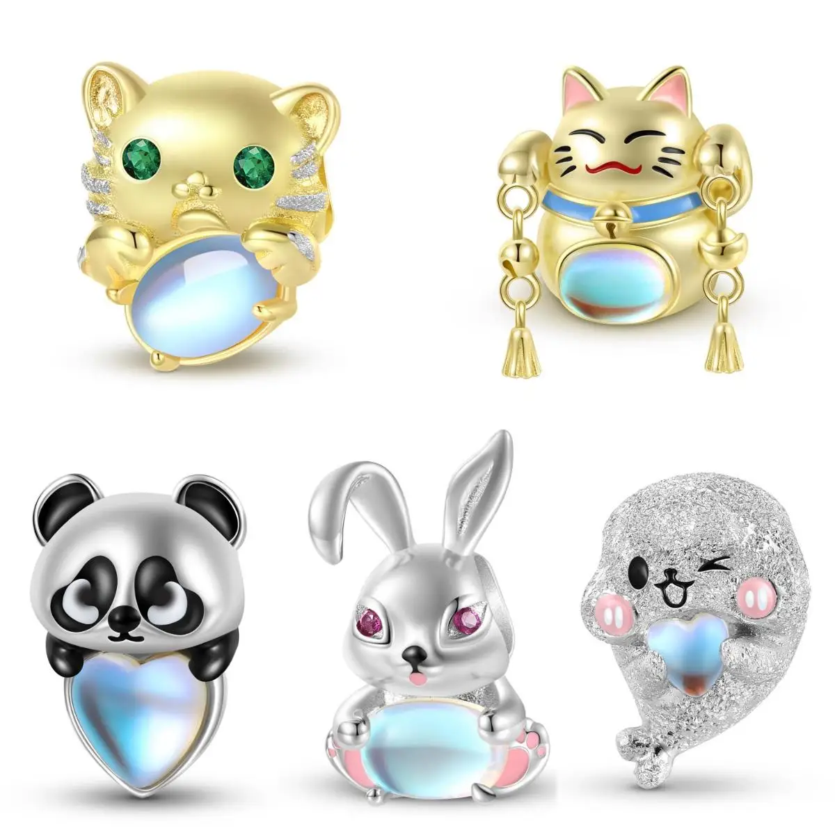 Женский Серебряный лунный камень, животное, Золотой тигр, Гвинея, подвески для браслета, подарок для матери, девушки
Женский Серебряный лунный камень, животное, Золотой тигр, Гвинея, подвески для браслета, подарок для матери, девушки