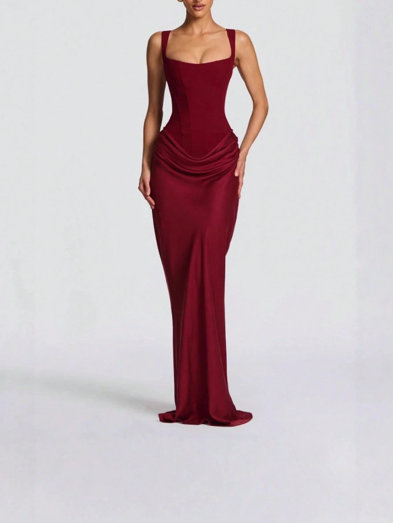 Women Solid Color Elegant Bodycon Floor Length Sleeveless Dress
Women Solid Color Elegant Bodycon Floor Length Sleeveless Dress