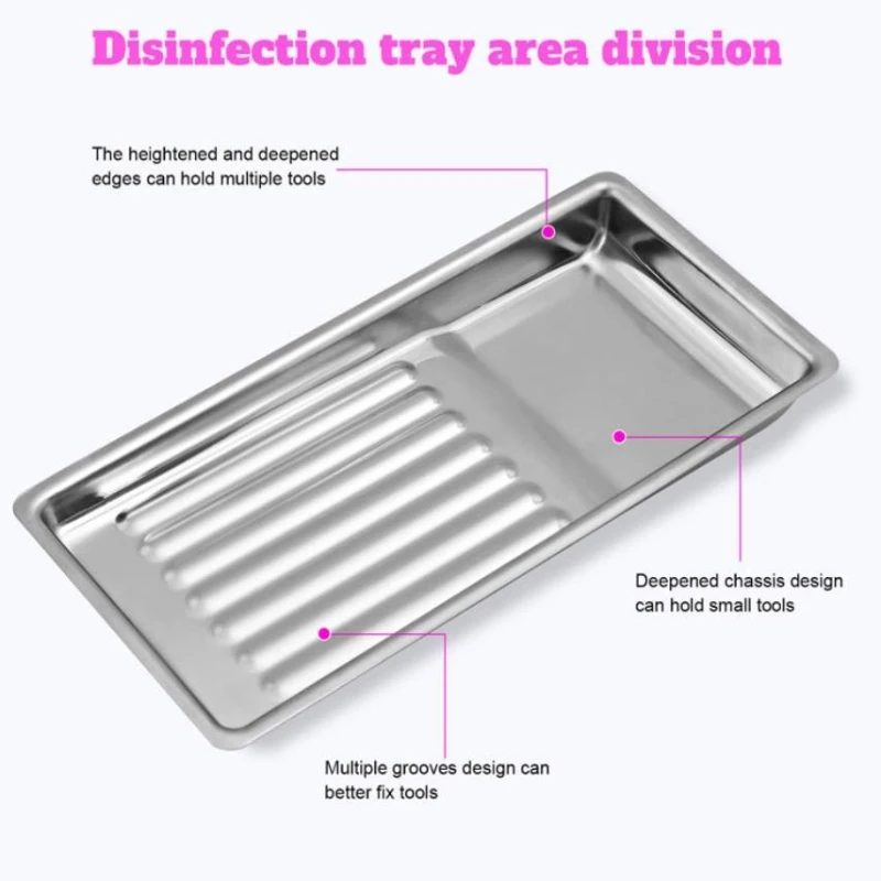 10Pcs 304 Stainless Steel Nail Tray Rectangular Nail Decoration Display Tray Jewelry Rhinestone Cosmetic Organizer Storage Plate
10Pcs 304 Stainless Steel Nail Tray Rectangular Nail Decoration Display Tray Jewelry Rhinestone Cosmetic Organizer Storage Plate