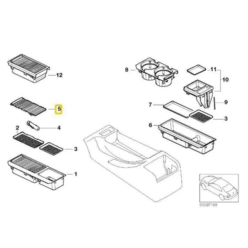 For BMW 3 Series E46 Compatible Car Drink Cup Holder Tray 51168217927 51167038323
For BMW 3 Series E46 Compatible Car Drink Cup Holder Tray 51168217927 51167038323
