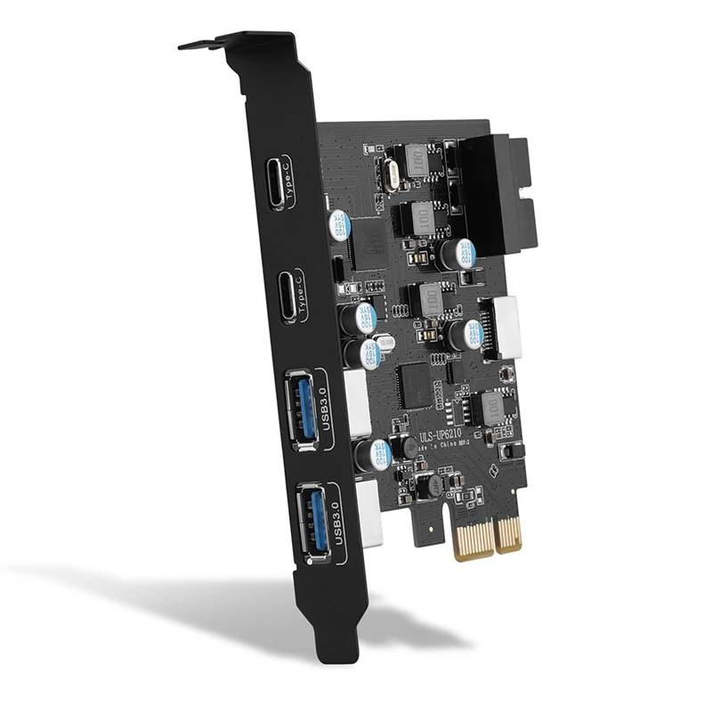 ULS-6210 6-Port USB Pcie Card PCI Express To Type C(2), USB Type-A(2) Expansion Card
ULS-6210 6-Port USB Pcie Card PCI Express To Type C(2), USB Type-A(2) Expansion Card