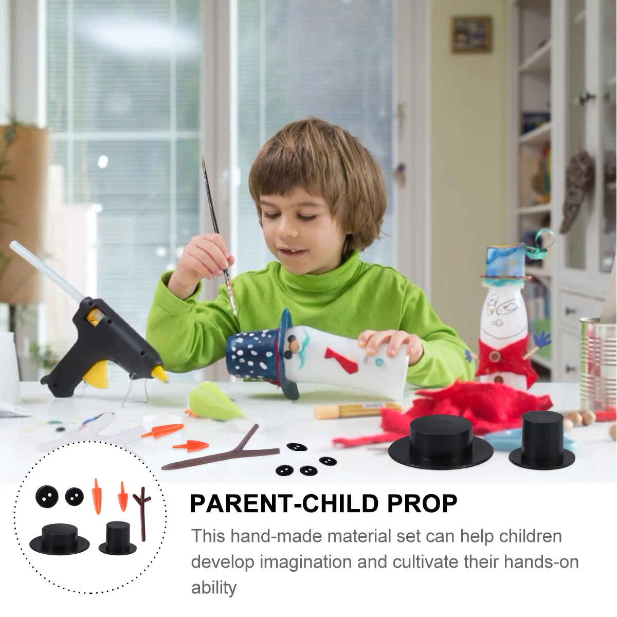 600Pcs DIY Snowman Kit Christmas Accessories Set Lightweight Handcraft Materials for Kids Workshop Parent-Child
600Pcs DIY Snowman Kit Christmas Accessories Set Lightweight Handcraft Materials for Kids Workshop Parent-Child