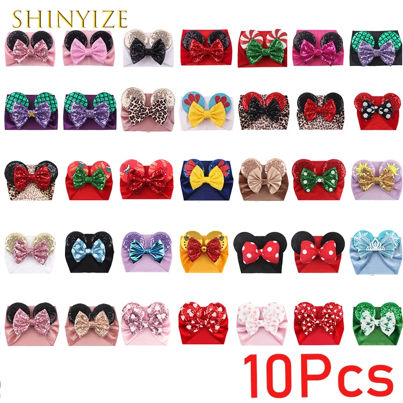 10Pcs/Lot Soft Mouse Ears Baby Velvet Headwrap Sequin Bow Headband Girl Children Festival Party DIY Hair Accessories Wholesale 
10Pcs/Lot Soft Mouse Ears Baby Velvet Headwrap Sequin Bow Headband Girl Children Festival Party DIY Hair Accessories Wholesale