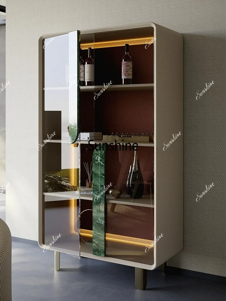Italian light luxury glass wine cabinet living room home decoration locker display cabinet
Italian light luxury glass wine cabinet living room home decoration locker display cabinet