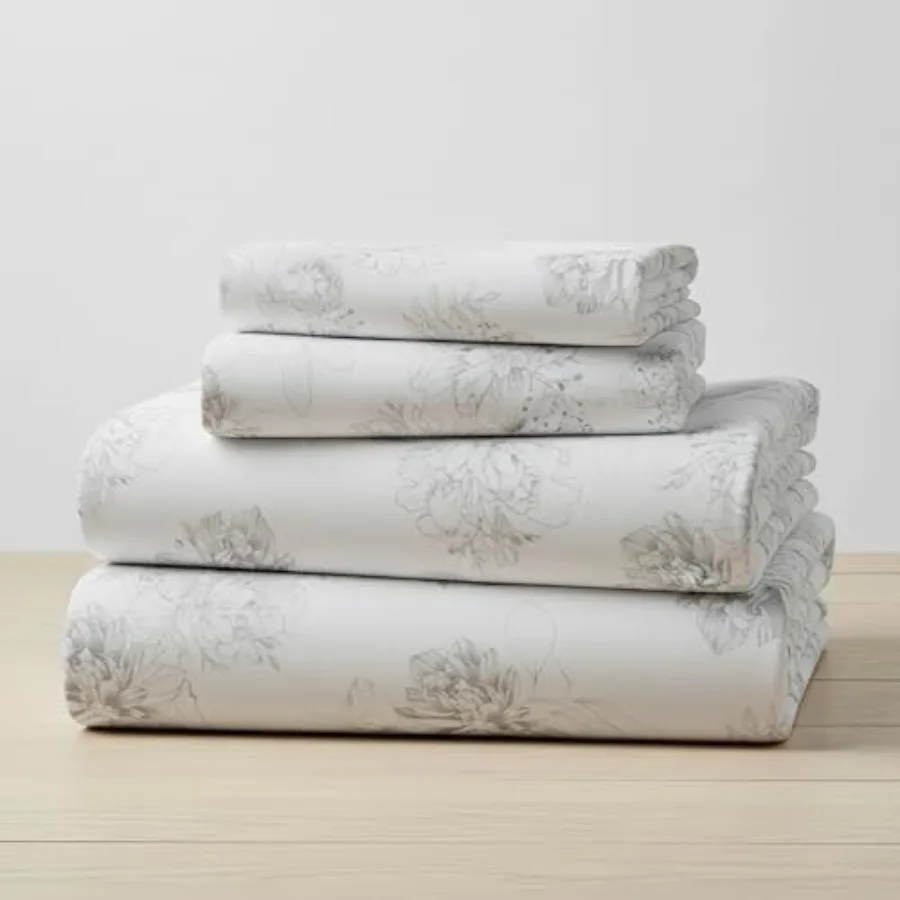 Flannel Bed Sheet Set - 4 Pcs Luxury 100% Heavyweight 180GSM Cotton - Cozy Soft and Breathable - Deep Pockets with All-Around E
Flannel Bed Sheet Set - 4 Pcs Luxury 100% Heavyweight 180GSM Cotton - Cozy Soft and Breathable - Deep Pockets with All-Around E