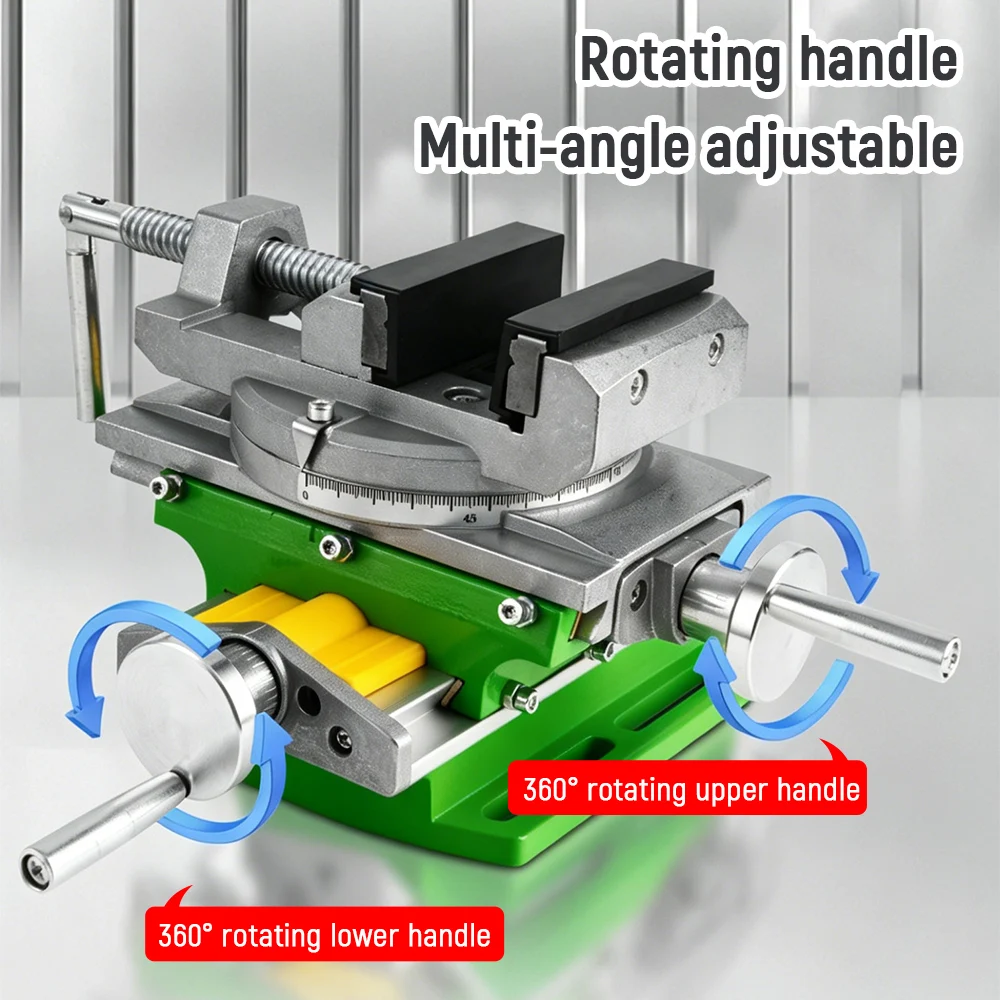 2 in 1 Milling Drilling Precision Vise Swivel Base Table Aluminium Alloy Compound Worktable
2 in 1 Milling Drilling Precision Vise Swivel Base Table Aluminium Alloy Compound Worktable