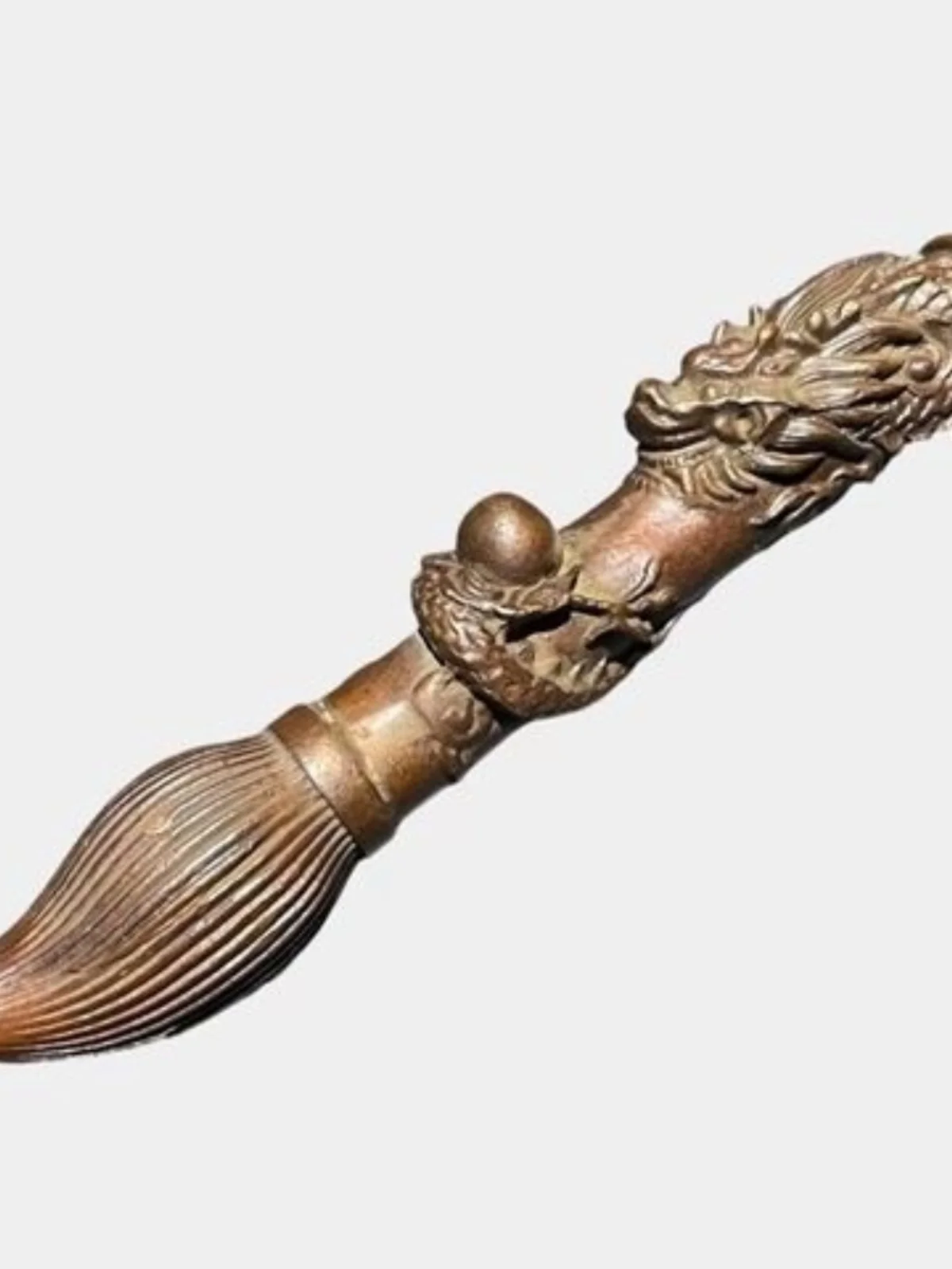 Chinese style retro financial feng shui decoration, old copper Wenchang pen, large amount of money, copper ware, study giving
Chinese style retro financial feng shui decoration, old copper Wenchang pen, large amount of money, copper ware, study giving