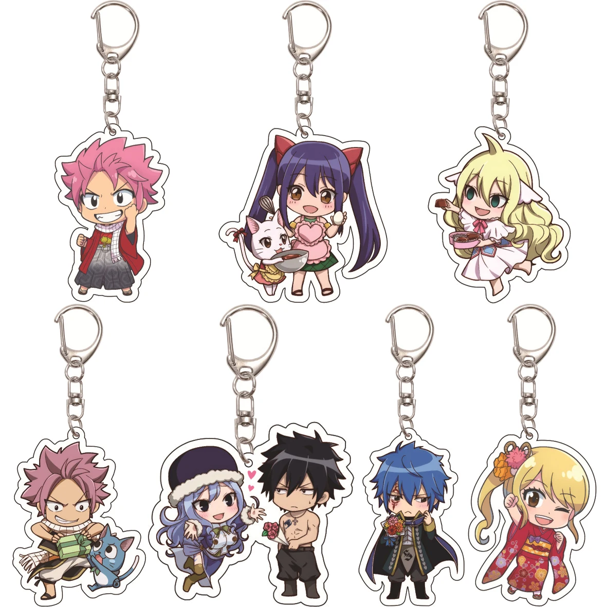 55MM Anime FAIRY TAIL Etherious Natsu Wendy Marvell Erza Scarlet Lucy Heartfilia Kagura Gray Fullbuster Acrylic Key Chain Gifts
55MM Anime FAIRY TAIL Etherious Natsu Wendy Marvell Erza Scarlet Lucy Heartfilia Kagura Gray Fullbuster Acrylic Key Chain Gifts