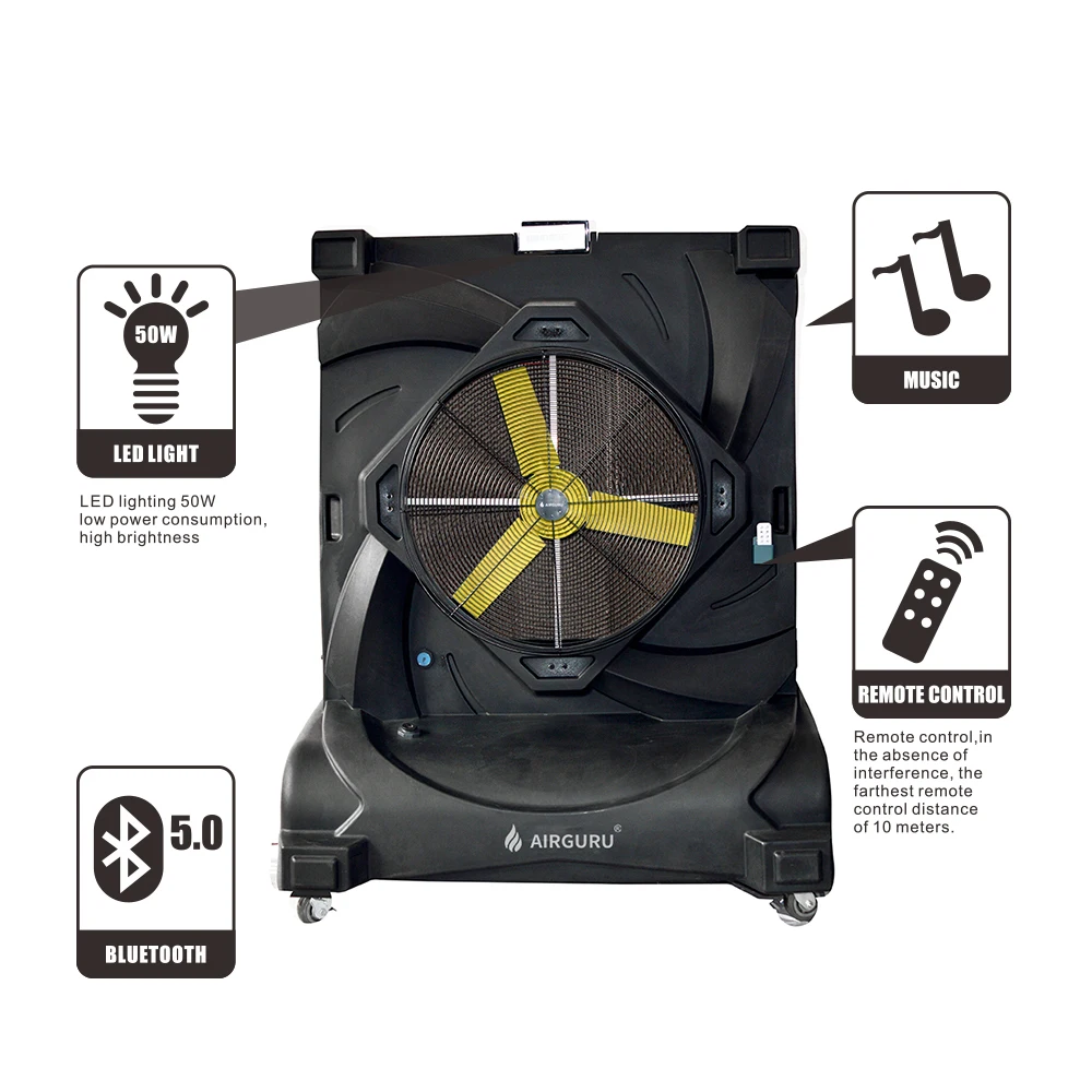 Smart Evaporative Cooler Remote Control & Adjustable Speed Multi-Functional Cooling Fan Humidify & Cool in One AWC360900
Smart Evaporative Cooler Remote Control & Adjustable Speed Multi-Functional Cooling Fan Humidify & Cool in One AWC360900