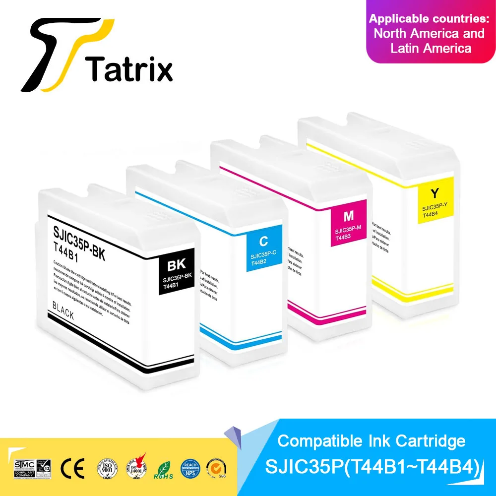 SJIC35P Compatible Ink Cartridge T44B1 T44B2 T44B3 T44B4 For Epson ColorWorks CW-6000Au CW-6000Pu CW-6500Au CW-6500Pu Printer
SJIC35P Compatible Ink Cartridge T44B1 T44B2 T44B3 T44B4 For Epson ColorWorks CW-6000Au CW-6000Pu CW-6500Au CW-6500Pu Printer