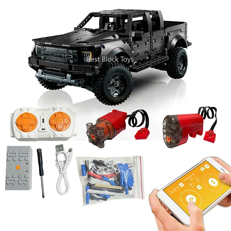 App control motor set for 42126 F-150 building block bricks (only light no model)
App control motor set for 42126 F-150 building block bricks (only light no model)