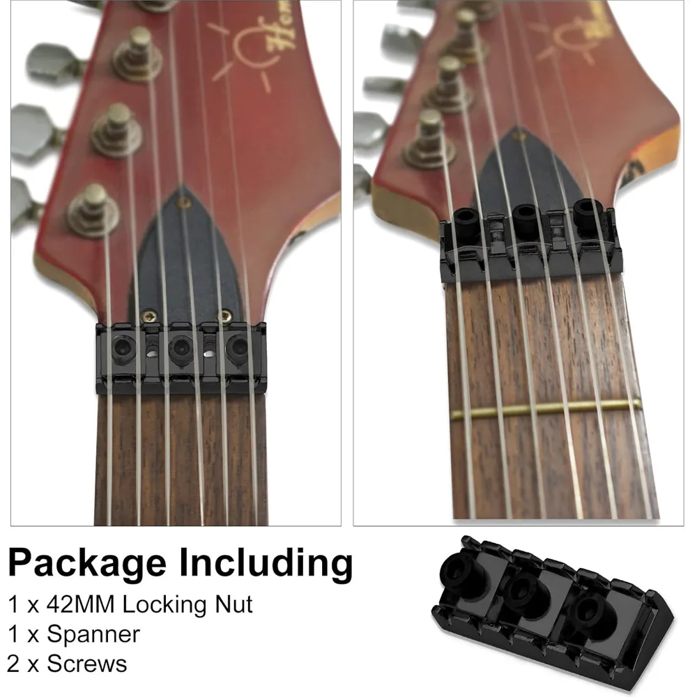 1pcs Electric Guitar Locking Nut – Double Locking Tremolo Nut Guitar Parts & Accessories
1pcs Electric Guitar Locking Nut – Double Locking Tremolo Nut Guitar Parts & Accessories