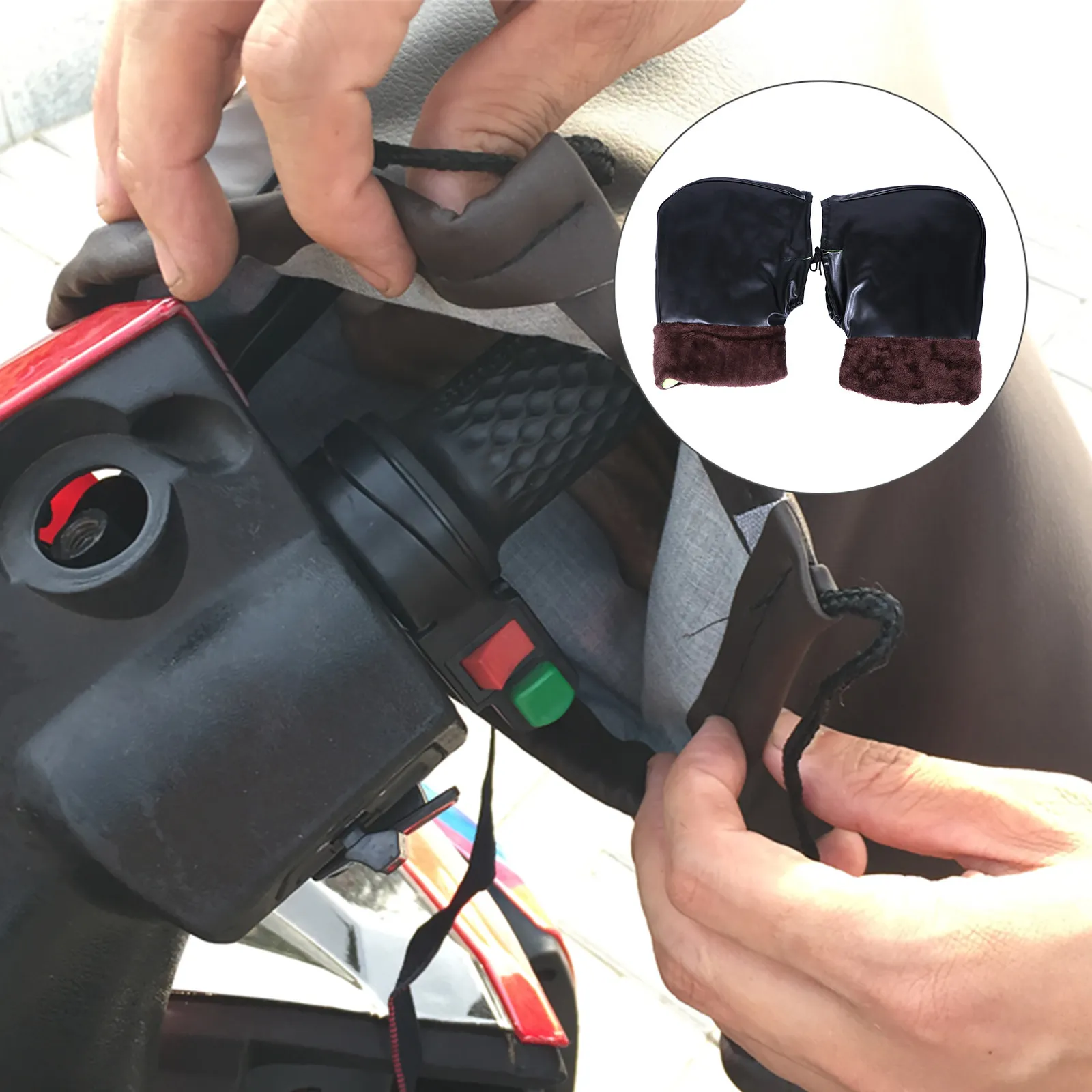 1Pair Winter Motorcycle Handlebar Gloves Thickened Warm Windproof Cover Outdoor Cycling Hands Protector Motorbike Riding Gloves
1Pair Winter Motorcycle Handlebar Gloves Thickened Warm Windproof Cover Outdoor Cycling Hands Protector Motorbike Riding Gloves