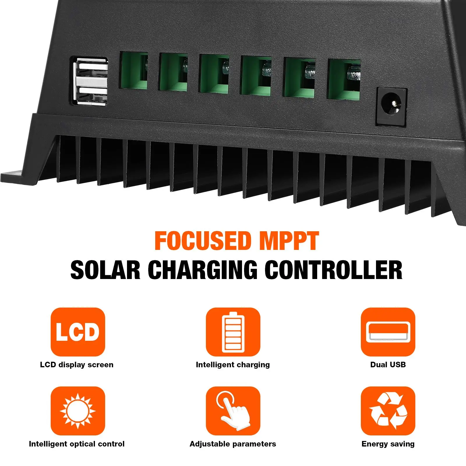 MPPT Solar Charge Controller 100A 12V 24V 36V 48V High Efficiency Multiple Protections LCD Display Solar Panel Controller
MPPT Solar Charge Controller 100A 12V 24V 36V 48V High Efficiency Multiple Protections LCD Display Solar Panel Controller