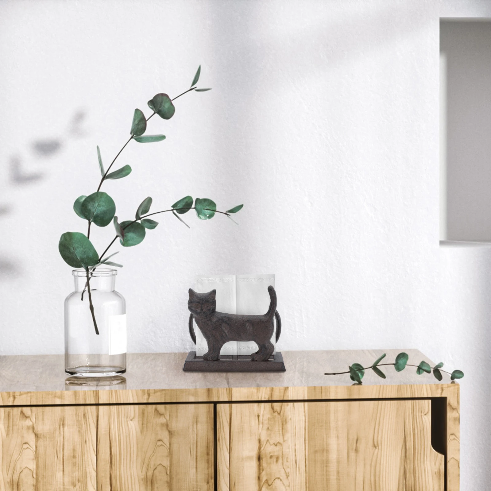 Retro Tissue Rack Bookcase Paper Towel Holder Napkin Storage Flat Table Cast Iron Home Kitchen Bar Restaurant Compact Cat Shaped
Retro Tissue Rack Bookcase Paper Towel Holder Napkin Storage Flat Table Cast Iron Home Kitchen Bar Restaurant Compact Cat Shaped