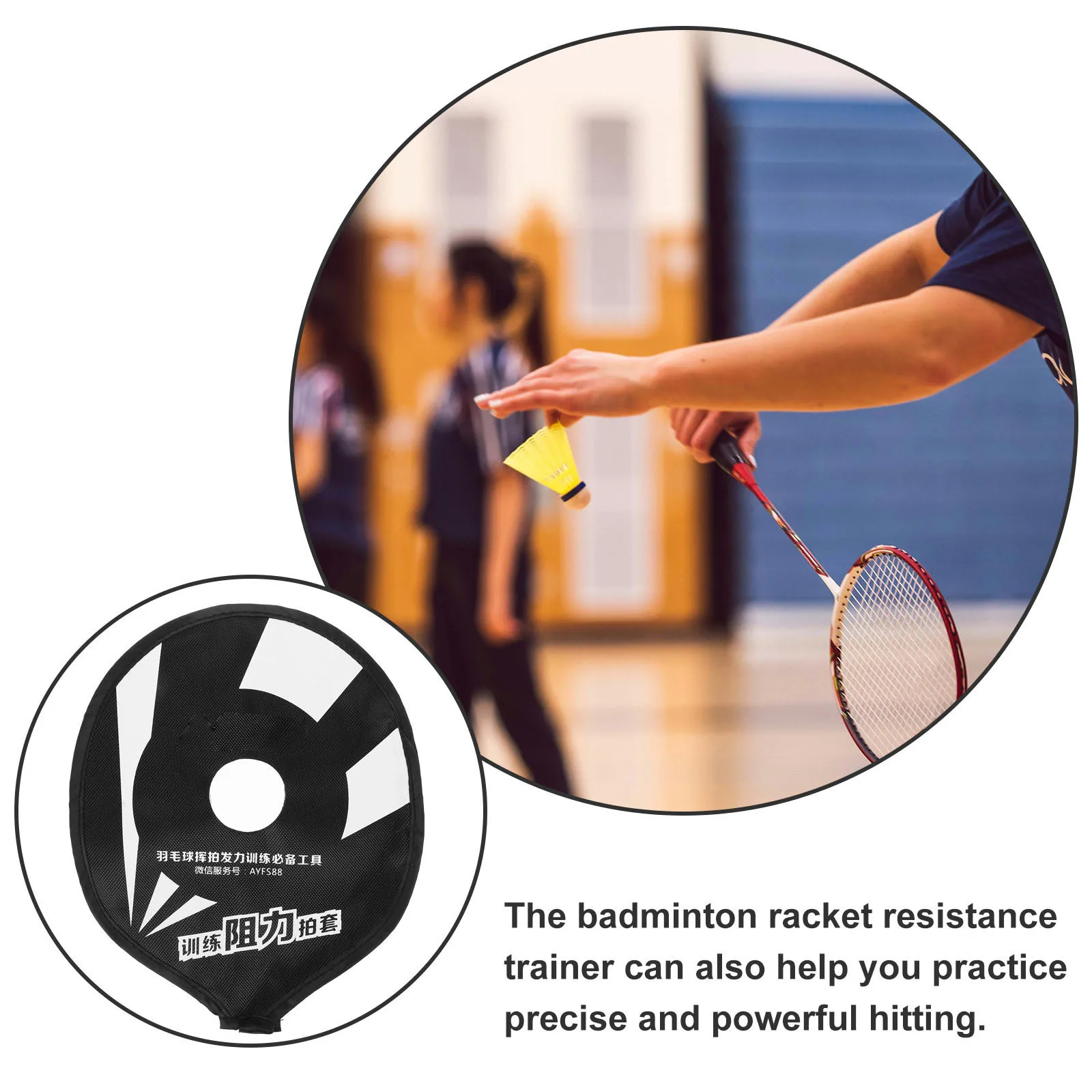 Badminton Racket Resistance Cover Black White Professional Training Tool Enhance Wrist Strength Precision
Badminton Racket Resistance Cover Black White Professional Training Tool Enhance Wrist Strength Precision