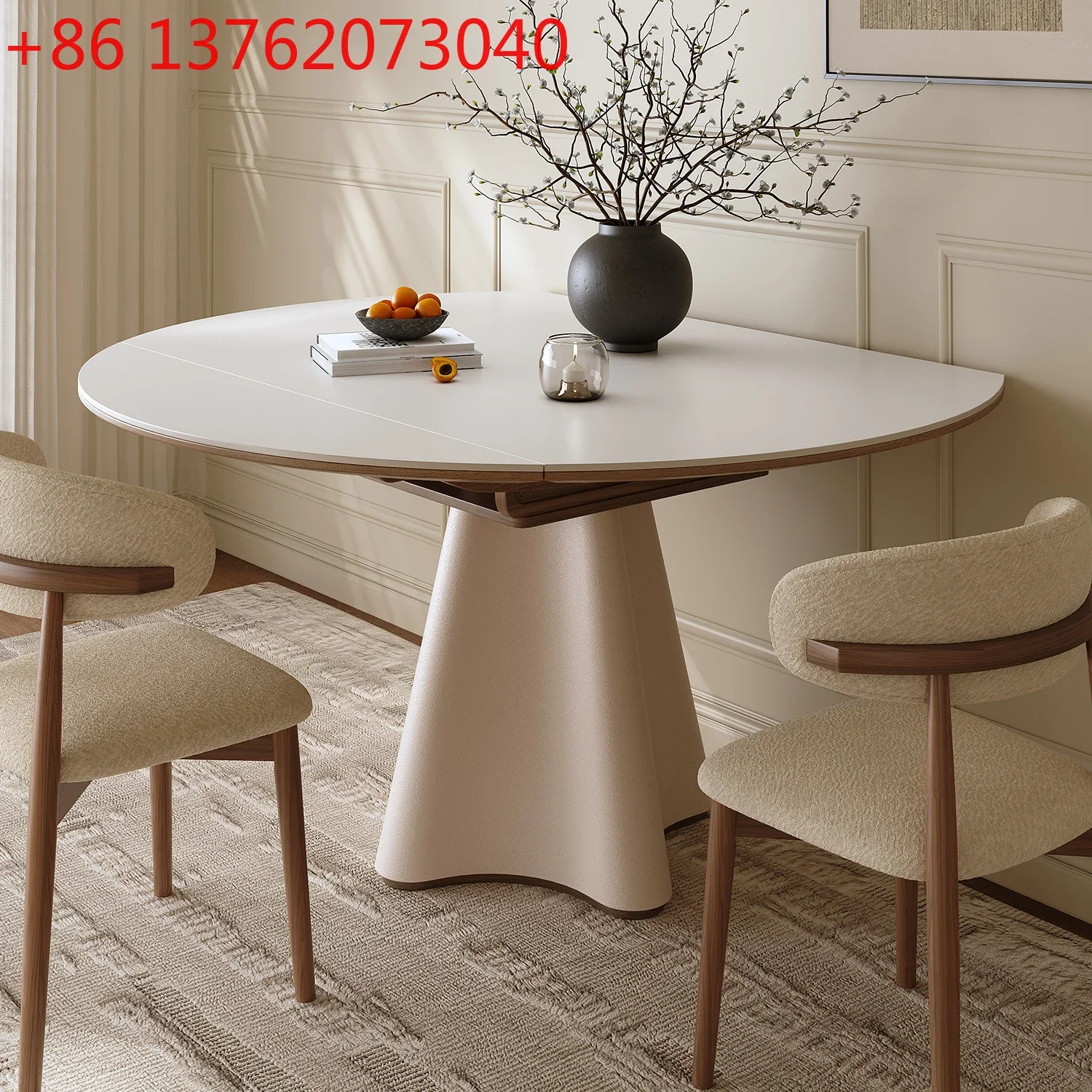 2026 Quanmu French rock slab dining table variable round table household solid wood dining table small apartment
2026 Quanmu French rock slab dining table variable round table household solid wood dining table small apartment