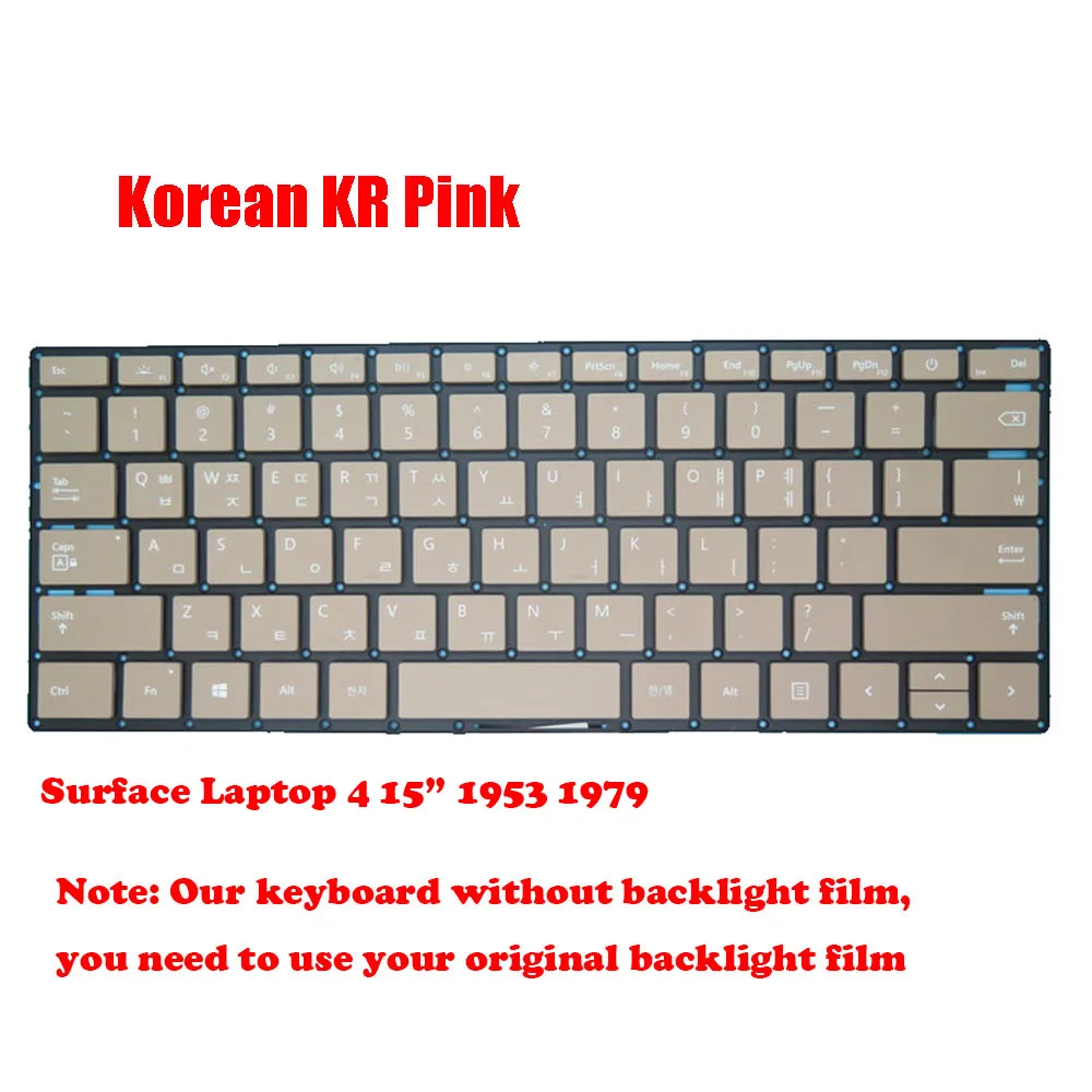 Клавиатура для ноутбука Microsoft Surface Laptop 4 15 дюймов 1953 1979 США/США Великобритания Великобритания Черный/Серый/Розовый Без рамки
Клавиатура для ноутбука Microsoft Surface Laptop 4 15 дюймов 1953 1979 США/США Великобритания Великобритания Черный/Серый/Розовый Без рамки