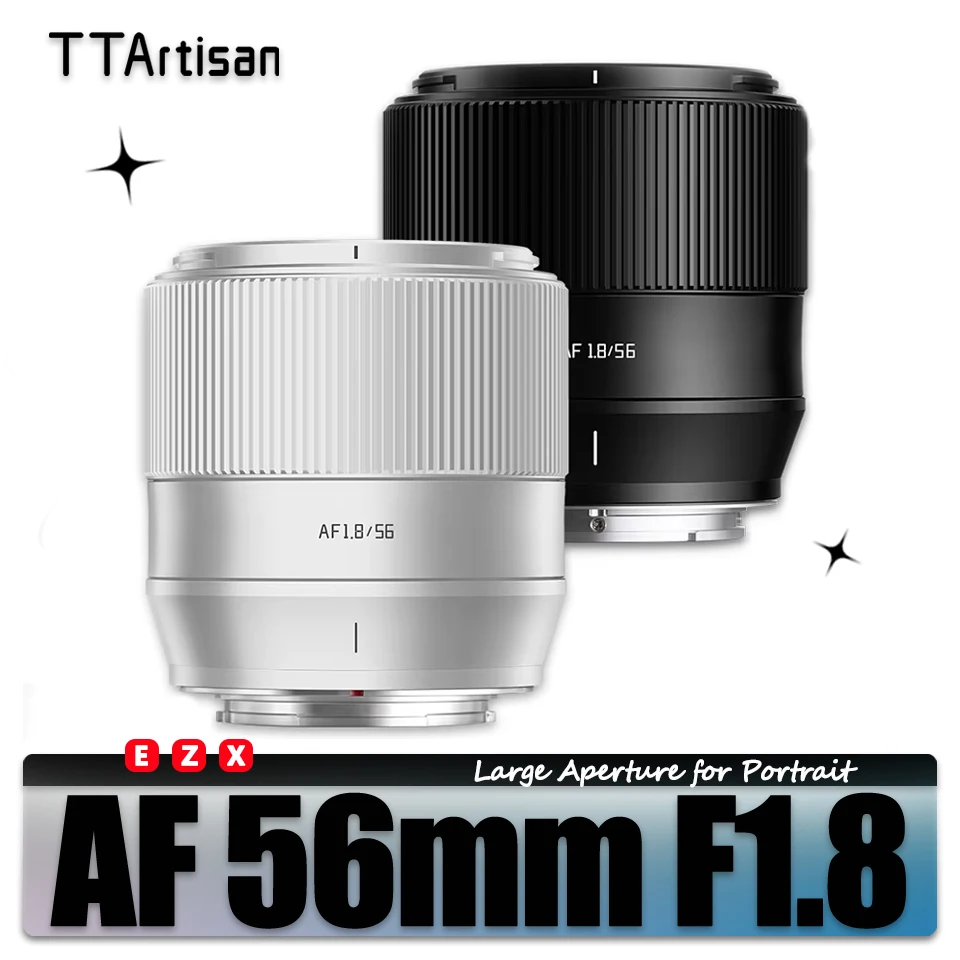 TTArtisan AF 56mm F1.8 Large Aperture Camera Lens for Portrait Photography with Sony E Fujifilm XF Nikon Z Mount zve10 a7rIII
TTArtisan AF 56mm F1.8 Large Aperture Camera Lens for Portrait Photography with Sony E Fujifilm XF Nikon Z Mount zve10 a7rIII