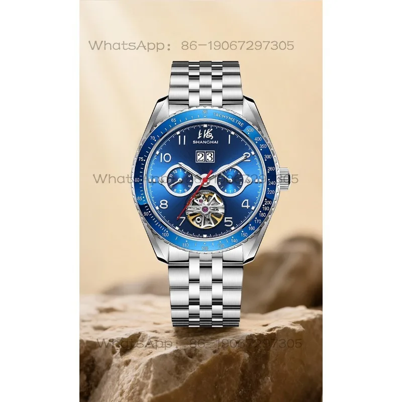 Time Island Shanghai Watch Ceramic Ring Automatic Mechanical Watch Multifunctional Luminous Waterproof Men's Watch
Time Island Shanghai Watch Ceramic Ring Automatic Mechanical Watch Multifunctional Luminous Waterproof Men's Watch
