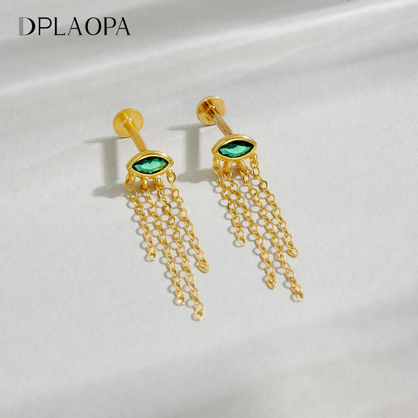 DPLAOPA Women 925 Sterling Silver Marquise Green CZ Zircon Long Chain Tassel Drop Earrings 2026 Luxury Delicate Gift Jewelry
DPLAOPA Women 925 Sterling Silver Marquise Green CZ Zircon Long Chain Tassel Drop Earrings 2026 Luxury Delicate Gift Jewelry