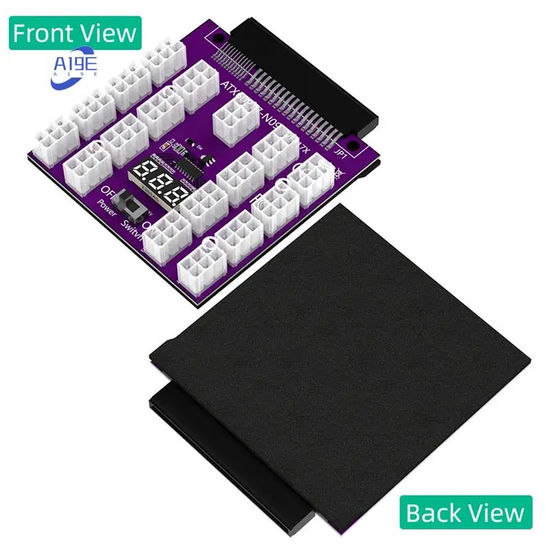 A19E-ATX 17 X 6Pin Power Supply Breakout Board Adapter Converter 12V For Ethereum BTC Mining
A19E-ATX 17 X 6Pin Power Supply Breakout Board Adapter Converter 12V For Ethereum BTC Mining