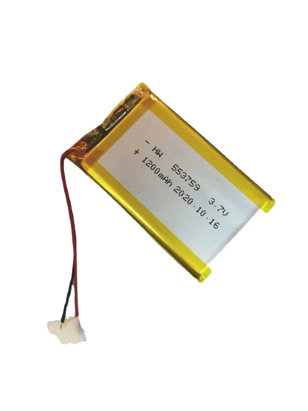 553759 Polymer Lithium Battery 1200mAh 3.7V for Driving Recorder Bluetooth Speaker Beauty Devices
553759 Polymer Lithium Battery 1200mAh 3.7V for Driving Recorder Bluetooth Speaker Beauty Devices