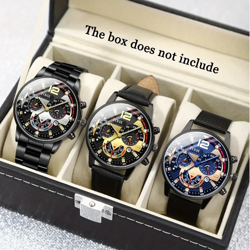 3 шт./компл. мужские часы, мужские комплекты часов, модные простые часы с указателем из кварцевого сплава и повседневные наручные часы из искусственной кожи
3 шт./компл. мужские часы, мужские комплекты часов, модные простые часы с указателем из кварцевого сплава и повседневные наручные часы из искусственной кожи