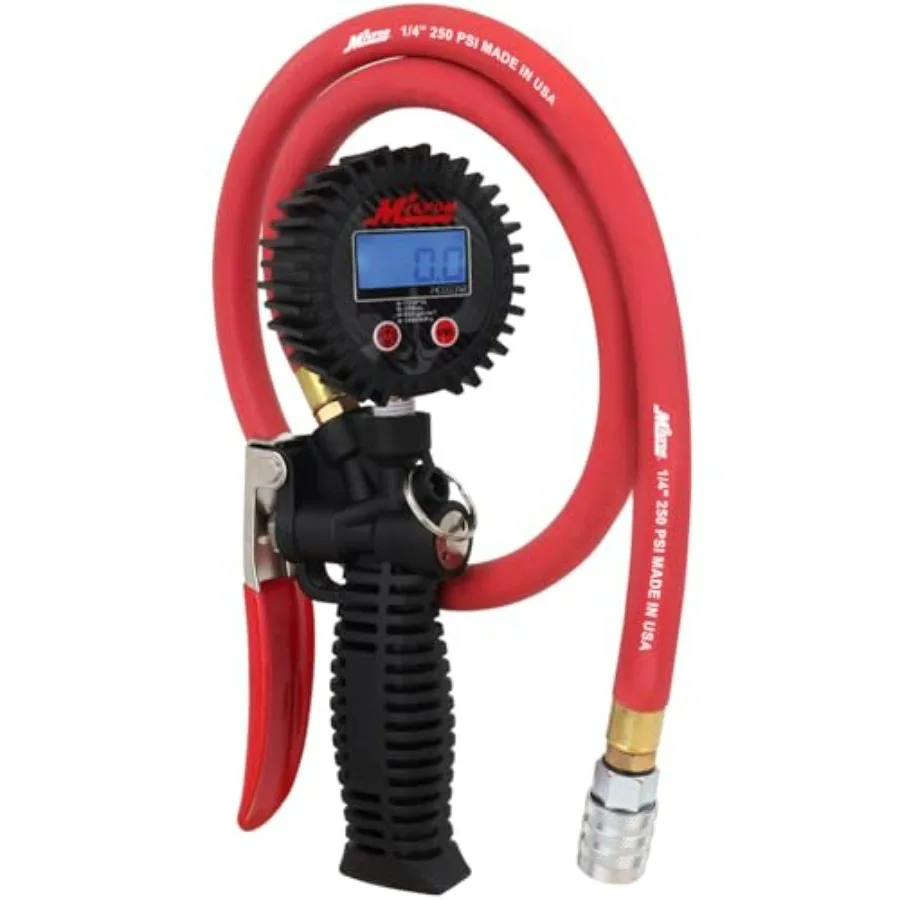 572D Pro Digital Pistol Grip Tire Inflator with Pressure Gauge 36 Hose and Kwik Grip Safety Chuck Made in USA 255 PSI
572D Pro Digital Pistol Grip Tire Inflator with Pressure Gauge 36 Hose and Kwik Grip Safety Chuck Made in USA 255 PSI