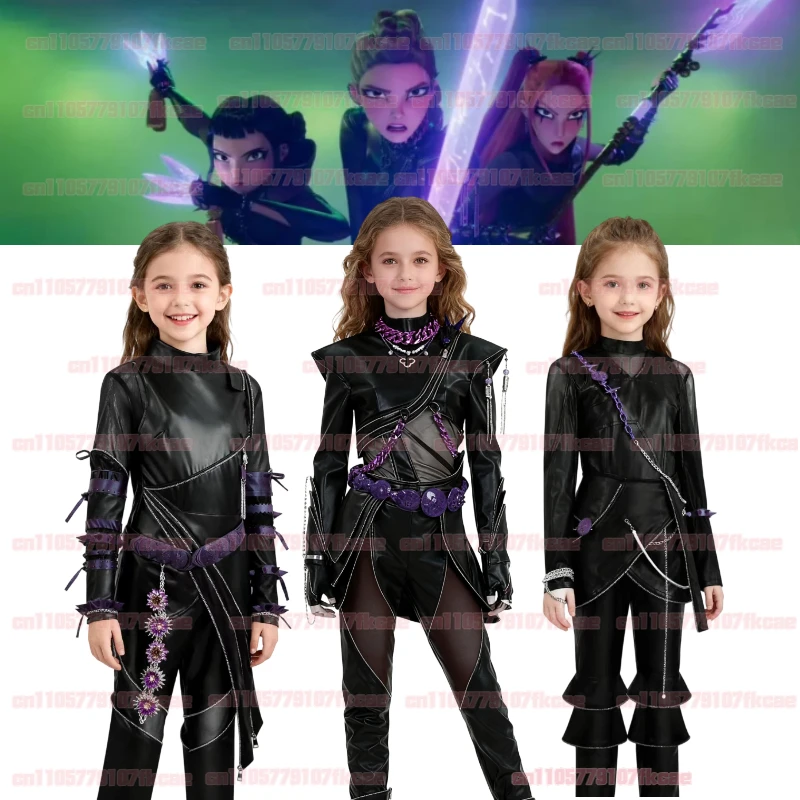 Rumi Mira Kpop Demons Hunters Zoey Косплей Костюм Парик Комплект для Девочек Черный Готический Костюм Хэллоуин Вечеринка Представление Детский Костюм
Rumi Mira Kpop Demons Hunters Zoey Косплей Костюм Парик Комплект для Девочек Черный Готический Костюм Хэллоуин Вечеринка Представление Детский Костюм
