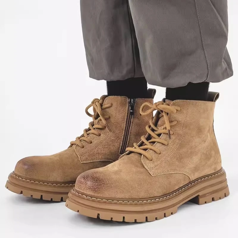 Retro Men Boots Genuine Leather Tooling Boots Fashion High Quality Outdoor Work Shoes Men Platform Hiking Desert Boots
Retro Men Boots Genuine Leather Tooling Boots Fashion High Quality Outdoor Work Shoes Men Platform Hiking Desert Boots