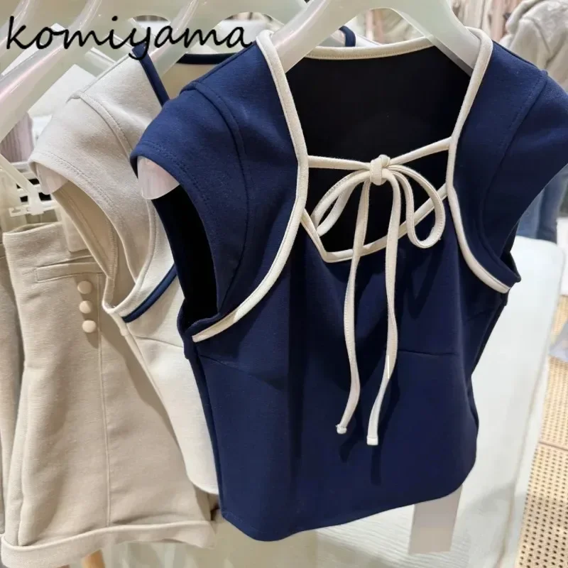 Японские хитовые цвета Camisetas на шнуровке с бантом Ropa Mujer, весна-лето 2021, женская одежда без рукавов, новые топы Spice Girl
Японские хитовые цвета Camisetas на шнуровке с бантом Ropa Mujer, весна-лето 2021, женская одежда без рукавов, новые топы Spice Girl